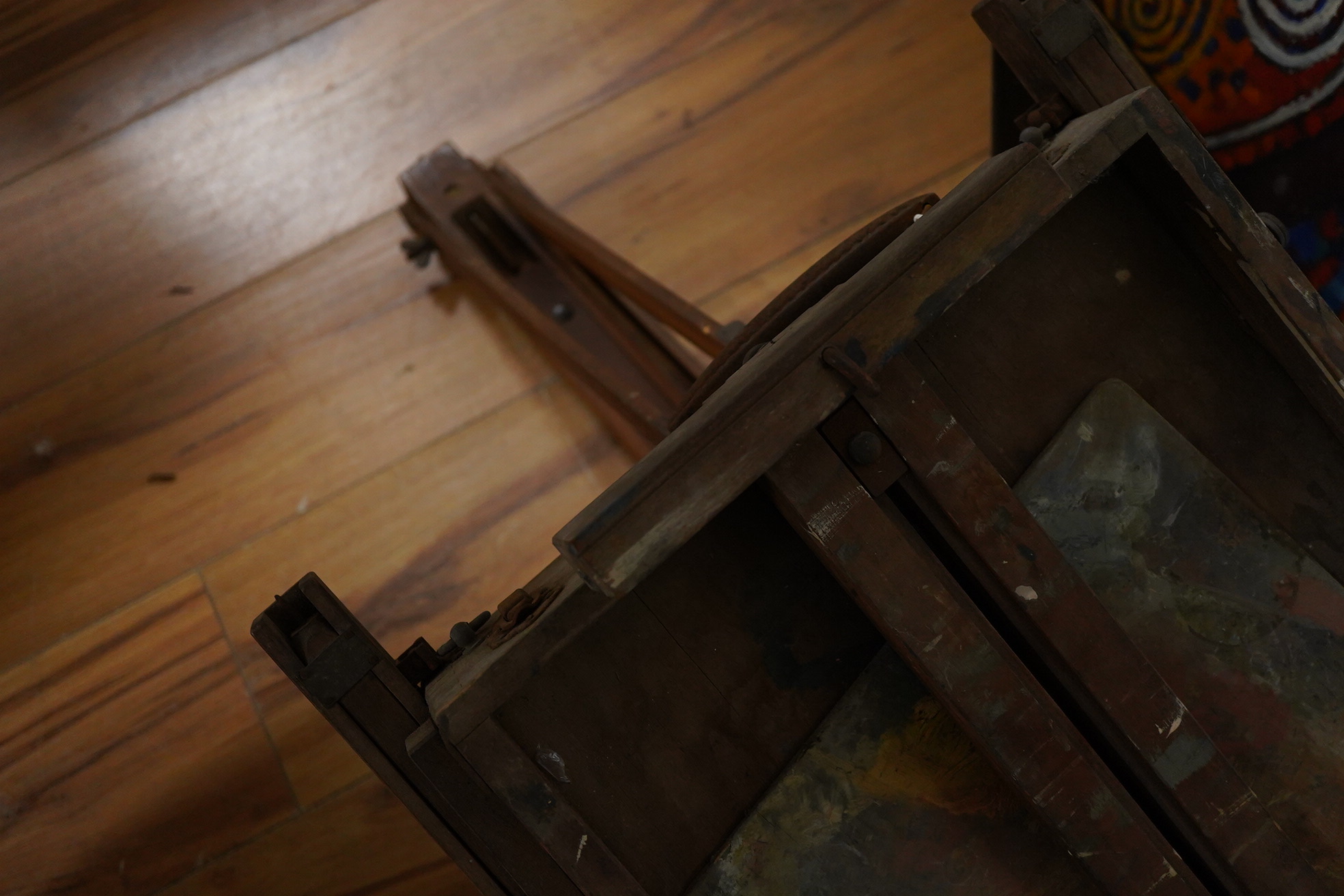 John Hilliard (b.1945), his former portable artist's easel